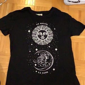 cute oversized black tee shirt